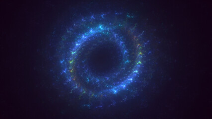 3D rendering abstract circle light background
