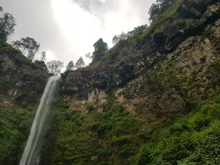 waterfall in the mountains malang city