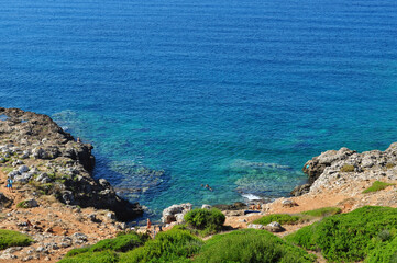 Colorful Mediterranean Coast. Salento, South Italy