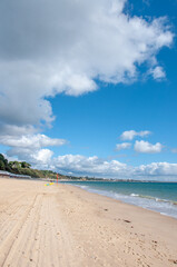 Summertime beach in Bournemouth.