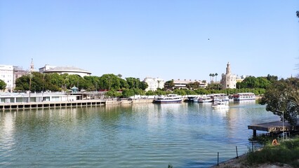 Fototapeta na wymiar River Guadalquivir, Seville