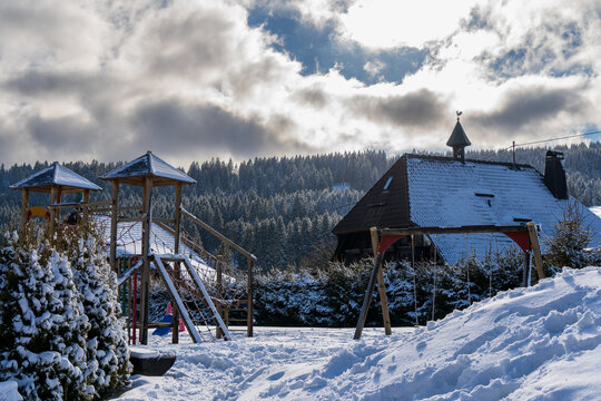 Im Schwarzwald beim Schluchsee  Winter Ski 