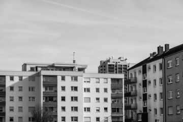 residential buildings in a big city in germany