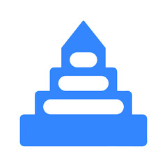 Pyramid or Egyptian pyramid icon