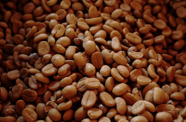 brown coffee seed. espresso coffee beans