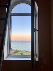 Open window with sea-view