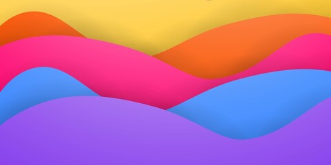 Abstract wavy background with modern gradient colors. Trendy liquid design. Modern pattern. Vector illustration for banners, flyers and presentation. Eps10