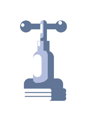 gray faucet illustration
