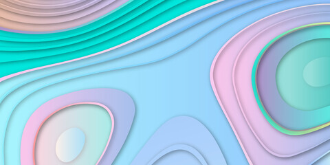 Abstract background with circles. The colors of the aqueous ink are translucent. Abstract multicolored marble texture background. Modern and geometric design and color full design in illustration.