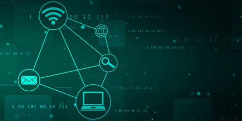 Digital Abstract technology background,2d illustration
