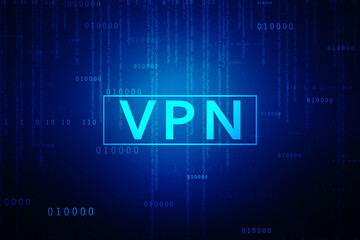 2d illustration VPN network security internet privacy encryption concept
    
    