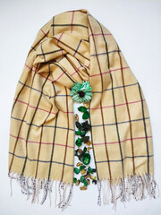 Stole scarf is a fashion accessory with a print.