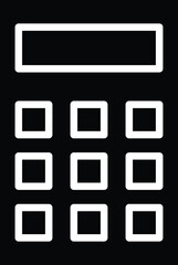 Calculator Vector Icon Design Illustration