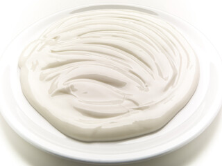 plate of cooking cream