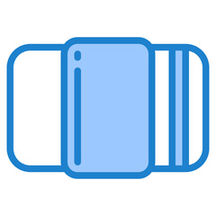 eraser blue style icon