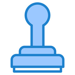 stamp blue style icon