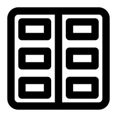 door outline icon suitable for household furniture