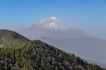 Fototapeta premium Teide from a Viewpoint in Tenerife.