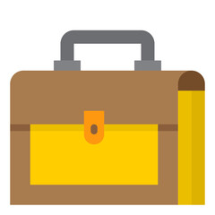 briefcase flat style icon