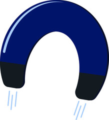 Illustration vector graphic of Blue Magnet suitable for Children books