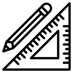 stationery outline style icon