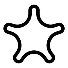 Starfish Flat Icon Isolated On White Background