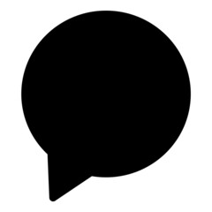 Callout Note Flat Icon Isolated On White Background