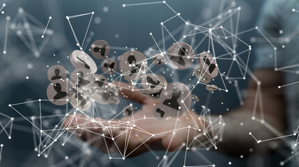 organization chart team concept networking