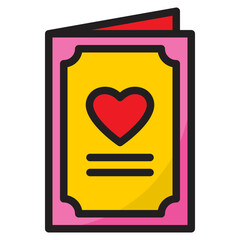 card color line style icon