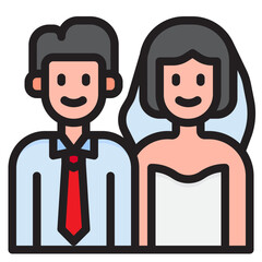 groom color line style icon