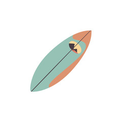 blue surfboard illustration
