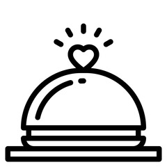 food outline style icon