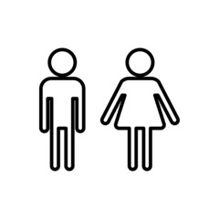 Toilet sign icon