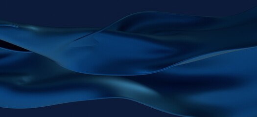 Abstract blue wave pattern, illustration