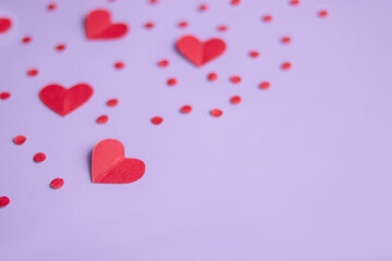 Obraz na płótnie Canvas valentine hearts background