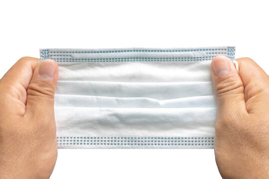 Typical surgical mask to cover mouth, nose. Protection concept, against coronavirus or covic 19