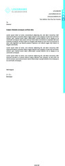 Corporate stationary creative clean unique simple business letterhead A4 template Design