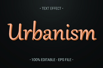 Urbanism-text-style-effect-Premium Vector