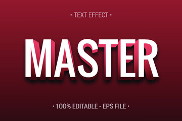 Obraz premium Master-text-style-effect-Premium Vector