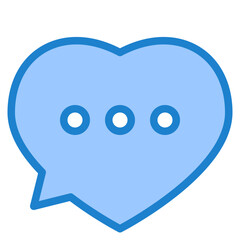 bubble blue style icon