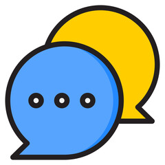 speech color line style icon