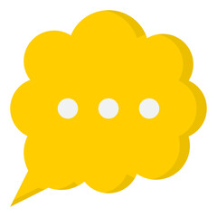 bubble flat style icon