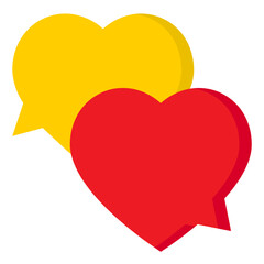 bubble flat style icon