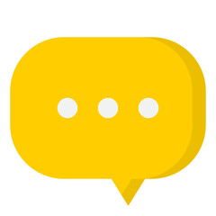 bubble flat style icon