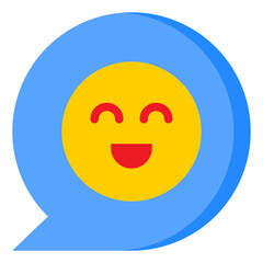 bubble flat style icon