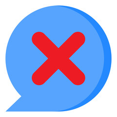 Fototapeta premium speech flat style icon