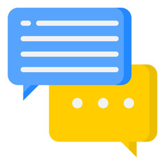 speech flat style icon