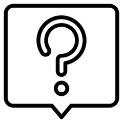 question outline style icon