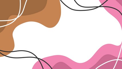 Ultra HD 4K chocolate pink backgrounds and textures with colorful abstract art creations, minimalist aesthetic design with abstract organic shapes	