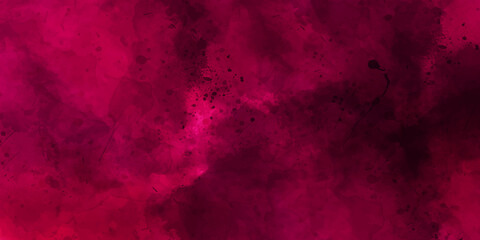 Abstract watercolor red grunge overlay structure texture wallpaper backdrop vector background. Art Abstract watercolor and acrylic flow blot painting. Abstract horizontal canvas texture background. 